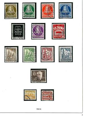 gestempelt - Sammlung BRD ca. 1949/1968 mit etwas Berlin ab 1949, - Stamps