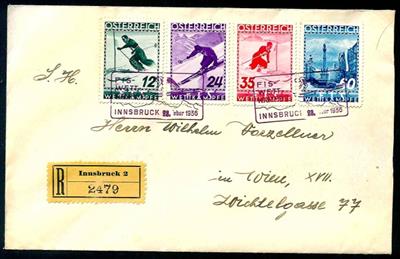 Österreich 1. Republik Poststück - 1936 FIS - Briefmarken und Ansichtskarten