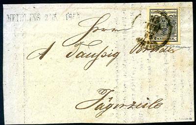 Österreich Poststück - 1853 "MEIDLING - Briefmarken und Ansichtskarten