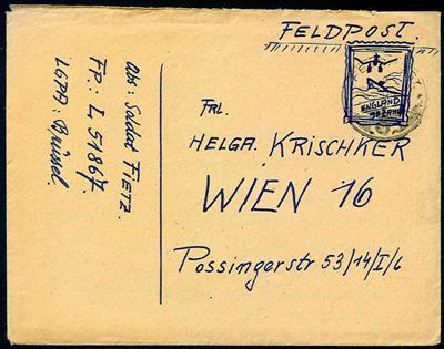 Poststück - Interss. Luftwaffen- Feld post- Korrespondenz 1942/1945 von Ostpreußen/Frankreich/Belgien usw., - Známky