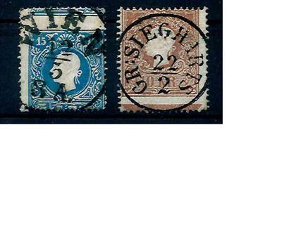 gestempelt - Ausgabe 1858, - Stamps