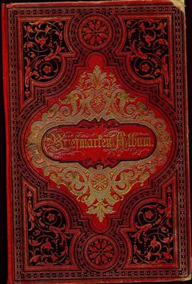 Poststück - um 1900 "SENF's NEUES Illustriertes Brief-MarkenAlbum"Leipzig, - Briefmarken und Ansichtskarten