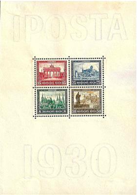 * - D.Reich Block Nr. 1 (IPOSTA) Marken nachgumm., - Stamps