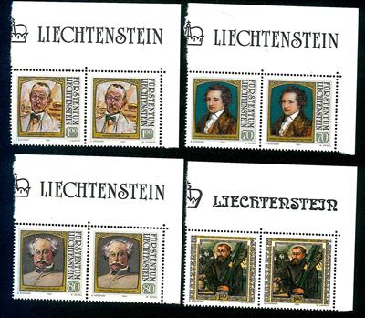 **/gestempelt - Reichh. Partie modernes Liechtenstein ca. 1971/1996, - Briefmarken und Ansichtskarten