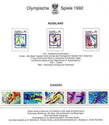 ** - Motivsammlung "Olympische Spiele 1992" und "Meilensteine der Luftfahrt", - Stamps