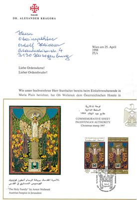 Poststück/**/*/gestempelt/Briefstück - Ausstellungssammlung "Ikonen" mit Dubl., - Francobolli