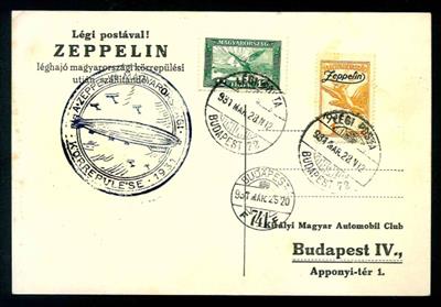 Ungarn 1931 Zeppelinmarken mit - Stamps