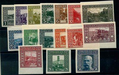 Bosnien ** - 1906 Freimarken ungezähnt - Briefmarken und Ansichtskarten