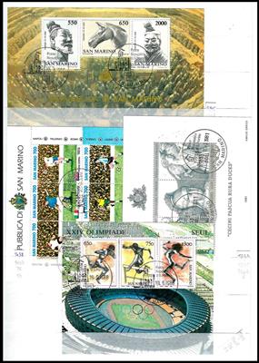 **/*/gestempelt - Sammlung San Marino, - Briefmarken und Ansichtskarten