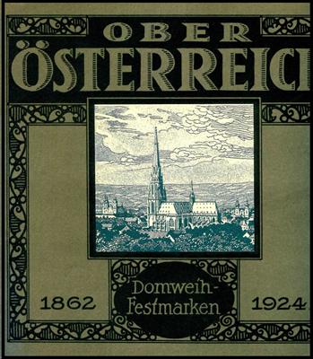 (*) - Österr. - Lokalausg. I. Rep. - Domweih - Festmarken -Mappe 1924 mit Unterschriften (Nr. 435 von 500), - Francobolli