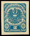 ** - Österr. Nr. 315yU (2 Kronen - Briefmarken und Ansichtskarten
