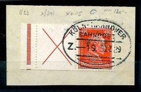 Briefstück - D.Reich Nr. W23 gepr. Schlegel, - Francobolli