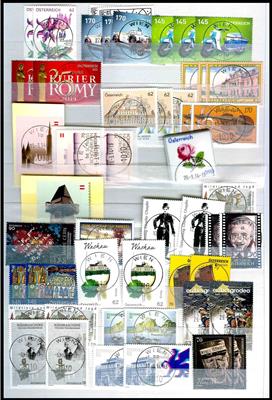 gestempelt- Partie modernes Österr ab ca. 2014 gestempelt - auch etwas Klbg., - Briefmarken und Ansichtskarten