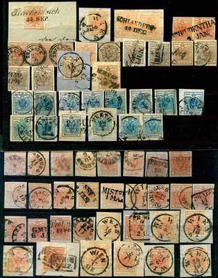 gestempelt- Partie Österreich 1850 und 1867, - Stamps