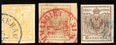 Ö Ausgabe 1850 1 Kreuzer Mp mit - Briefmarken und Ansichtskarten