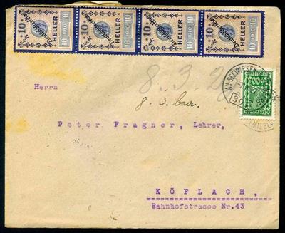 Österr. 1923 "Au-SeewiesenKapfenberg/301" - Briefmarken und Ansichtskarten