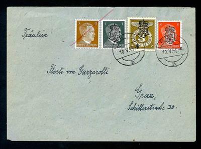 Österr. 1945 - Lokalausg. Graz - Briefmarken und Ansichtskarten