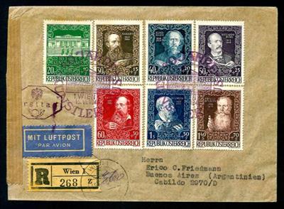 Österr. 1948 - Künstlerhaus u. Salzburger - Briefmarken und Ansichtskarten