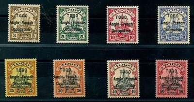 * - D. Kolonien Togo - Britische Besetzung Nr. 1I/7I und 9I, - Briefmarken
