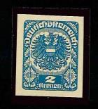 ** - Österr. Nr. 315yU (2 Kronen - Francobolli