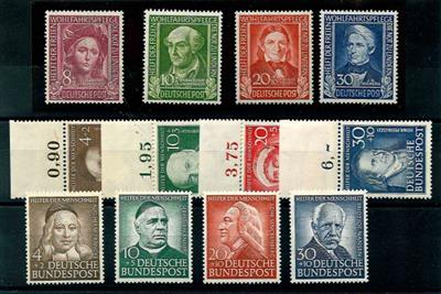 ** - Partie BRD mit Nr. 117/20143/46 u. 167/70 u. 173/76 u. 200/03 (5) u. 222/25, - Briefmarken