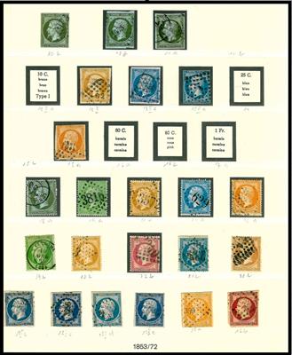 gestempelt/*/** - Sammlung Frankreich ca. 1852/1984, - Stamps