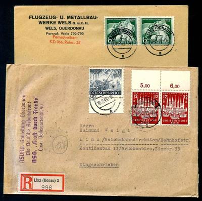 Kl. Partie Poststücke D.Reich, - Stamps