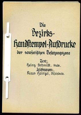 Literaturlos über Deutschland - diverse u.a. Bezirks-Handstempel, - Francobolli