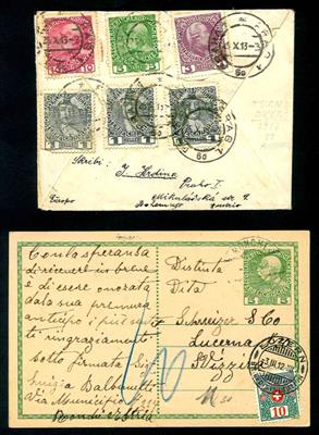 Poststück - Partie Poststücke Österr. Monarchie meist Ausg. 1908 sowie etwas I. Rep. - u.a. Auslandspost nach Australien, - Známky