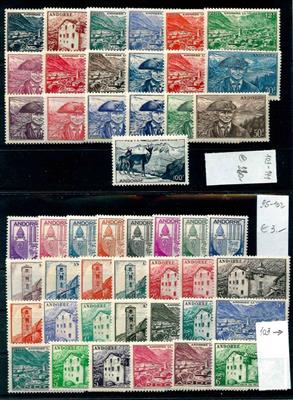 ** - Andorra (französisch) Nr.95/163, - Stamps