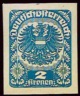 ** - Österr. Nr. 315yU (2 Kronen - Francobolli