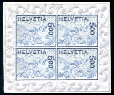 **/Poststück - Schweiz - Stickereimarke - Stamps