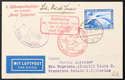 Poststück - Deutsches Reich - 1. Südamerikafahrt - Briefmarken