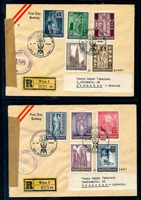 Poststück - Österr. - Partie FDCs - Stamps
