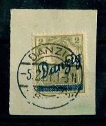 Danzig Briefstück - 1920 Freimarke - Briefmarken