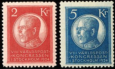 Schweden **/* - 1924 Weltpostkongress - Stamps