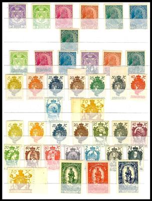 ** - Partie Liechtenstein ca. 1917/2000, - Briefmarken