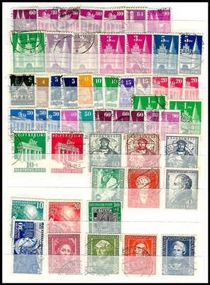 gestempelt - Partie Nachkriegsdeutschland mit Schwerpunkt BRD gestempelt sowie etwas CEPT ab 1956 mit Luxemburg, - Briefmarken