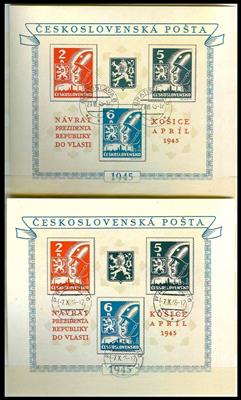 **/*/gestempelt/Briefstück/Poststück - Partie Tschechosl. ab I. Rep., - Briefmarken