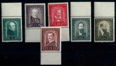 ** - Österr. - Maler - alles Randstücke, - Stamps