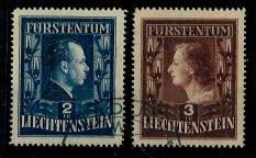 gestempelt - Liechtenstein Nr. 304B und 305B, - Stamps
