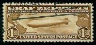 gestempelt - USA Nr. 327 (1,30 $ Zeppelin), - Francobolli