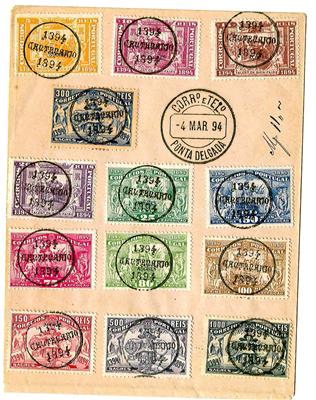 Poststück - Azoren Nr. 62/74 (Heinrich der Seefahrer) mit übl. Sonderstpl. auf ungelaufenem Kuvert, - Stamps