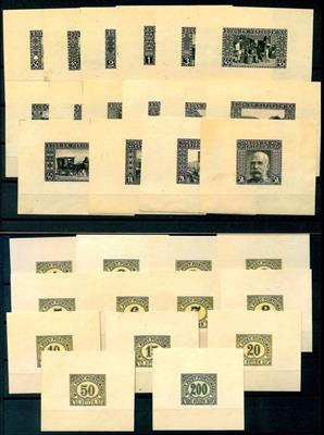 (*) - Bosnien - Einzelproben der Nr. 29/44 und Porto Nr. 1/13, - Briefmarken