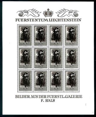 ** - Liechtenstein Nr. 301/03 im Bogensatz, - Briefmarken