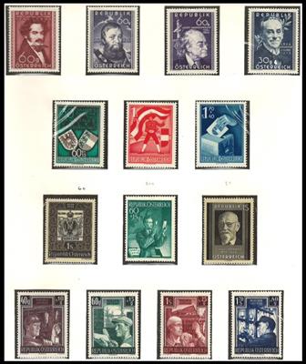 **/* - Sammlung Österr. ab 1945 - meist ** - meist gute Erh., - Briefmarken