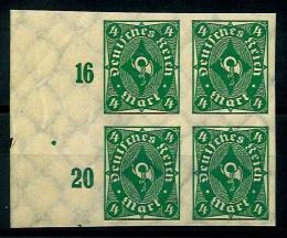 ** - D.Reich Nr. 226aU im Viererblock - Stamps
