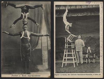 Ansichtskarten ca.1900/1960 Zirkus: 33 gute - Známky