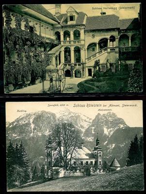 Ansichtskarten steirische Burgen, - Francobolli