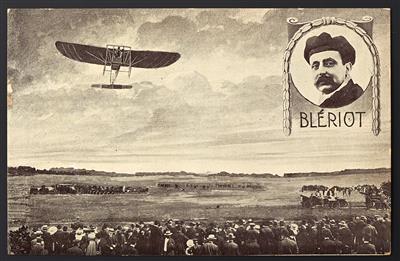 D. Flugpost 1909 - Intern. Flugwoche zu Köln: 2 Officielle Festpostkarten mit Motiven von Bleriot und Paulhan, - Briefmarken